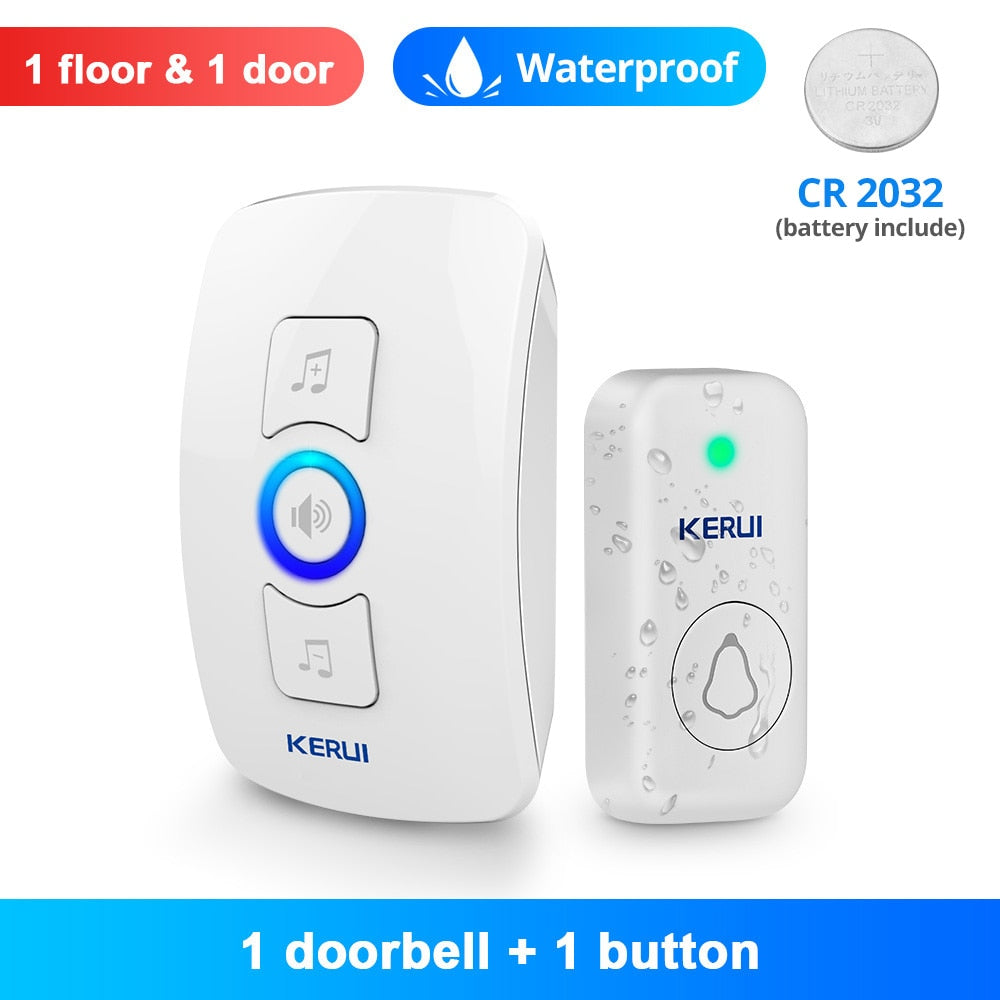 Songs Optional Waterproof Wireless Smart Doorbell