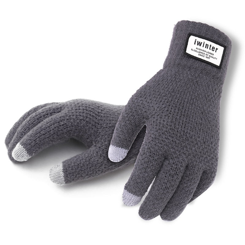 Men's Knitted Touchscreen Gloves