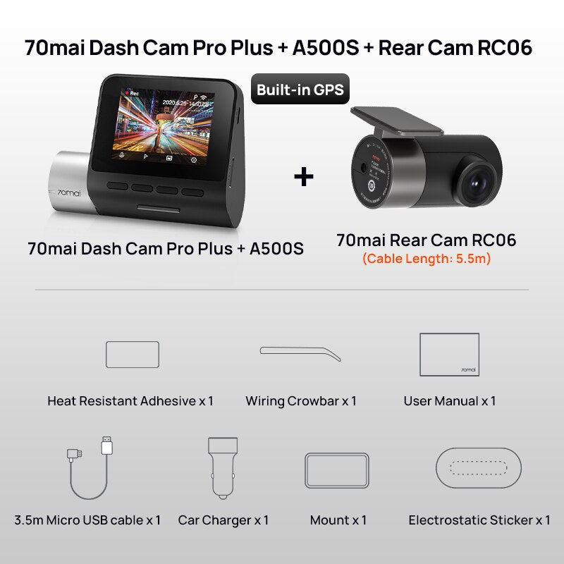 1944P GPS Voice Control Dash Cam