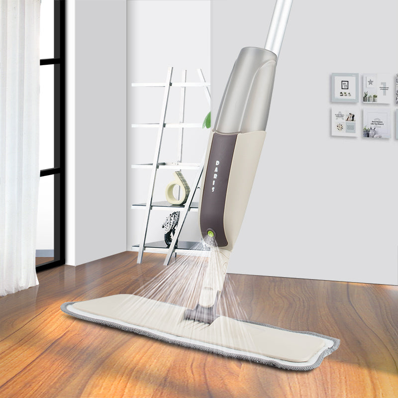 Floor Mop with Reusable Microfiber Pads
