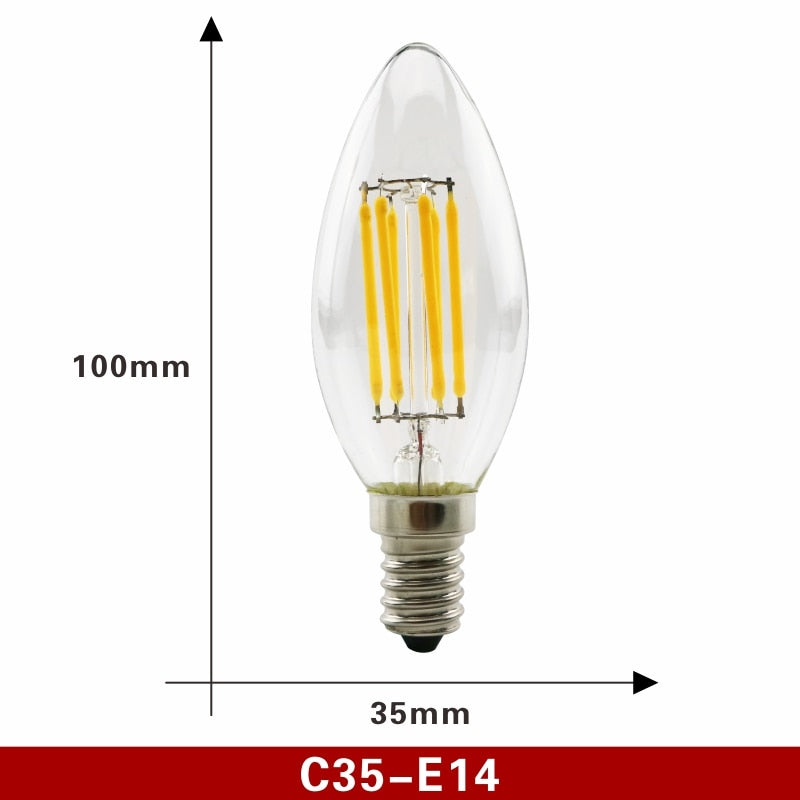 Retro Style Glass Edison LED Filament Bulb