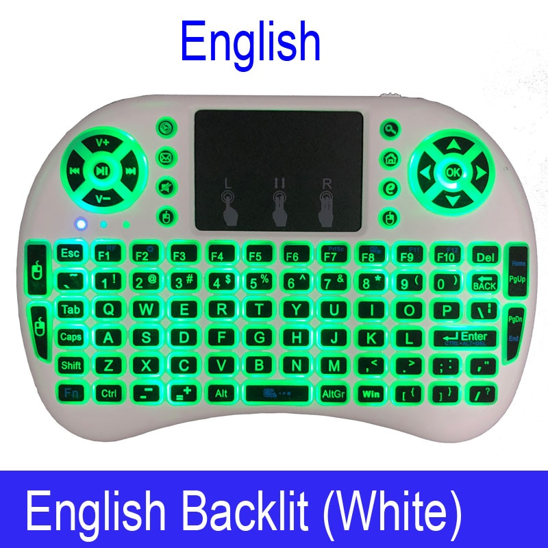 Mini Wireless Keyboard with Touchpad Remote Control