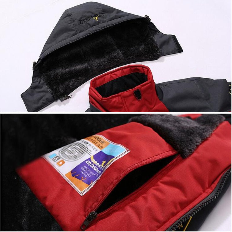 Men's Winter Parka with Faux Fur