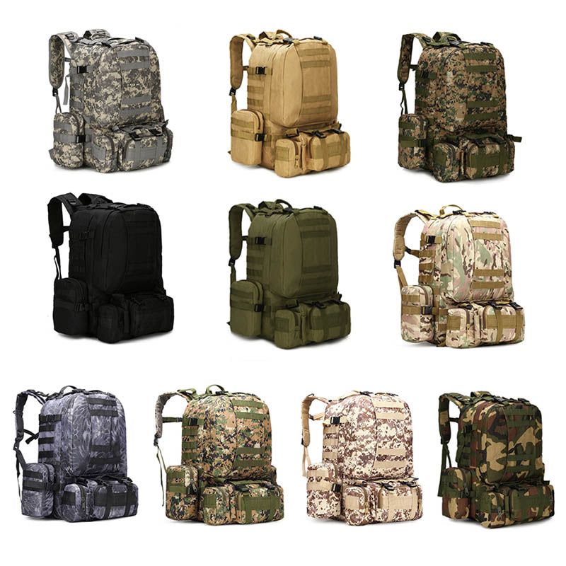Men's 4 in 1 Tactical Style Multi-Pocket Backpack