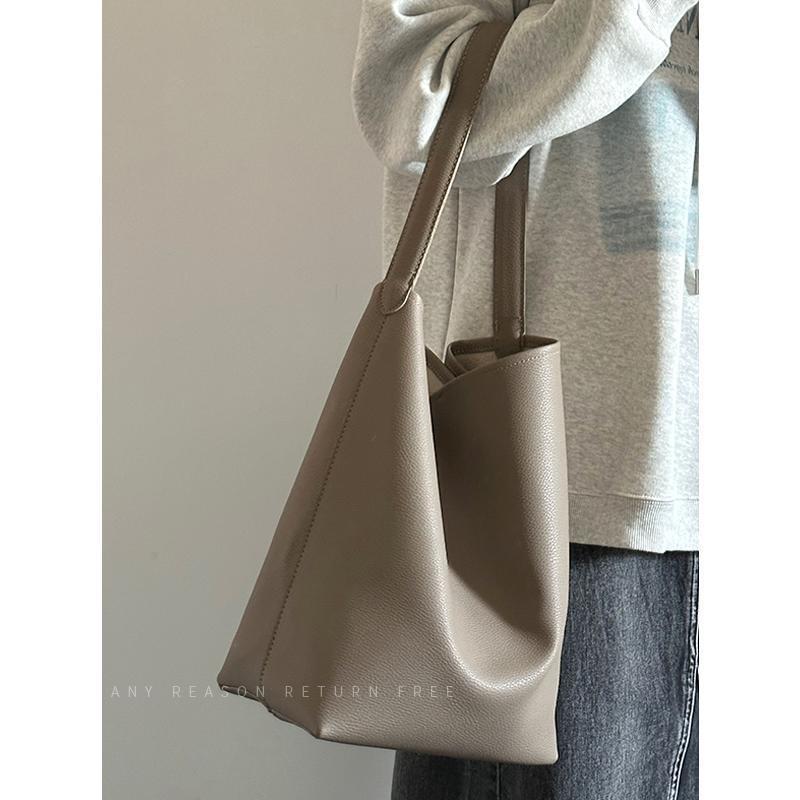 Large Capacity Bucket Shoulder Tote Bag