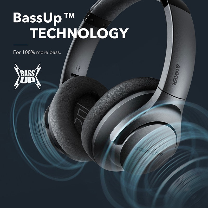 Active Noise Cancelling Wireless Bluetooth Headphones