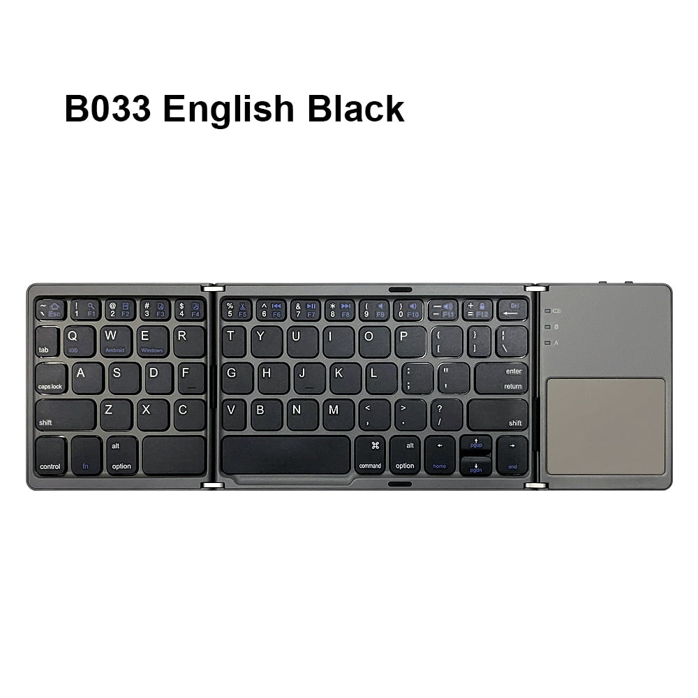 Foldable Bluetooth Keypad with Touchpad