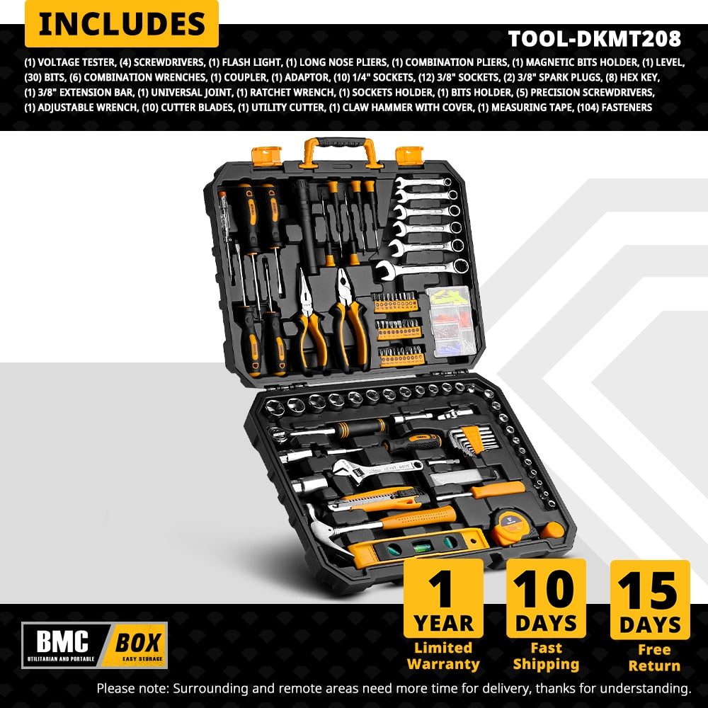 Household Tools Set with Box