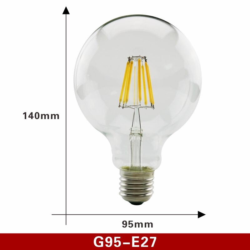 Retro Style Glass Edison LED Filament Bulb