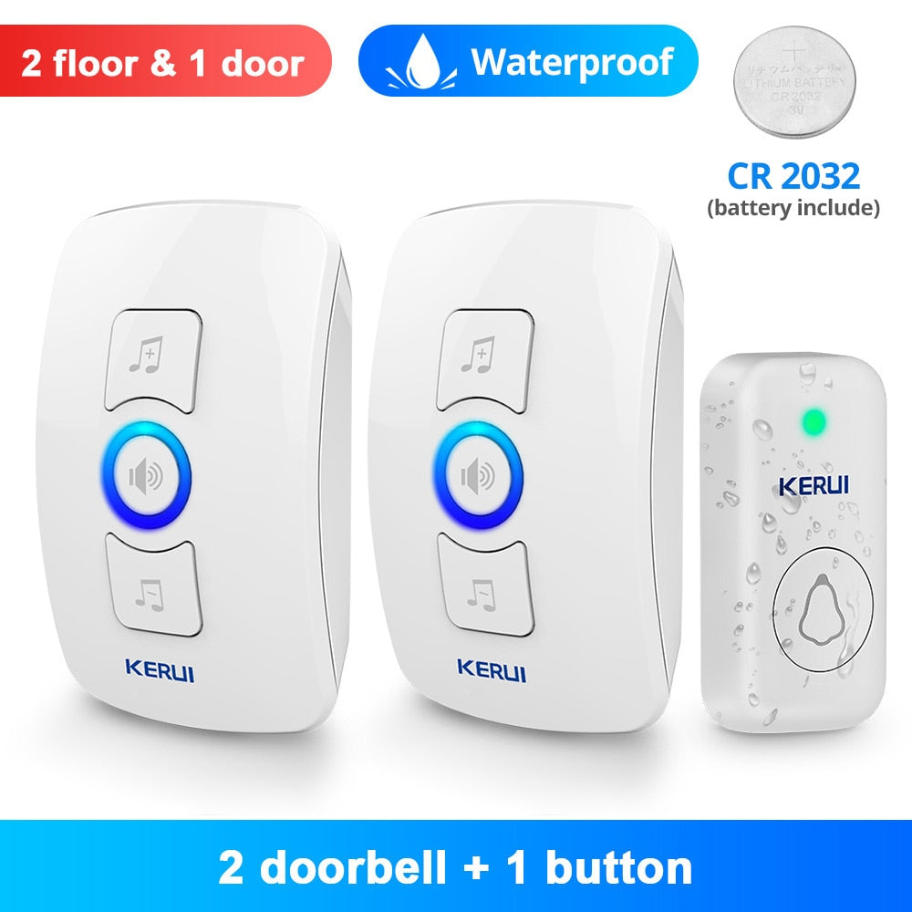 Songs Optional Waterproof Wireless Smart Doorbell