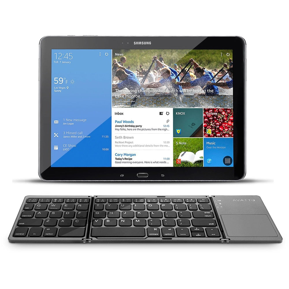 Foldable Bluetooth Keypad with Touchpad