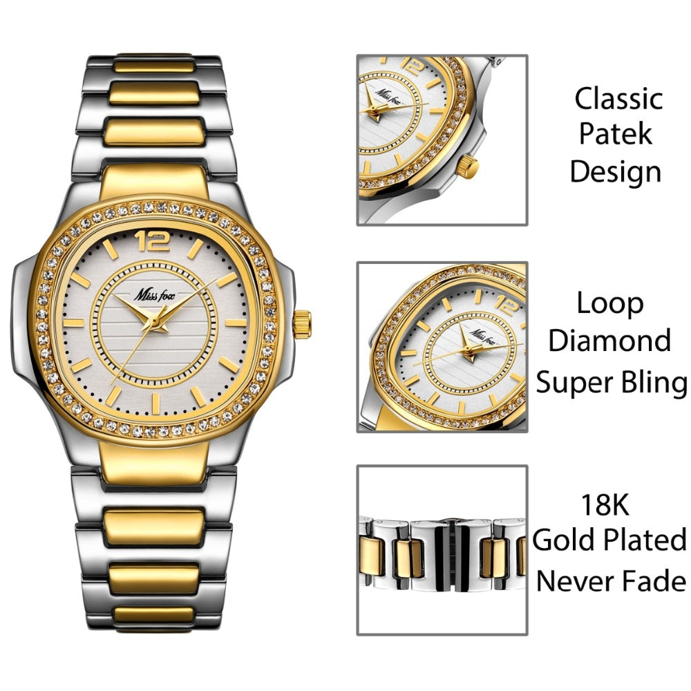 Women's Luxury Crystal Dial Watches