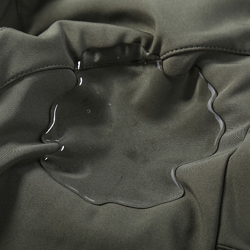 Fashion Winter Stretch Waterproof Fleece Men's Pants