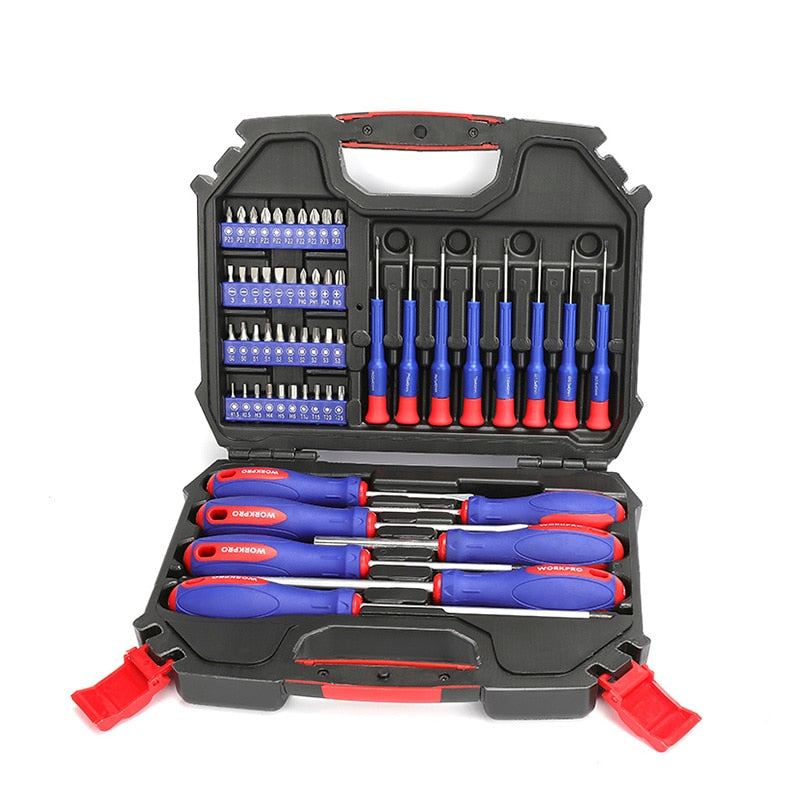 Large Screwdrivers and Heads Set with Box