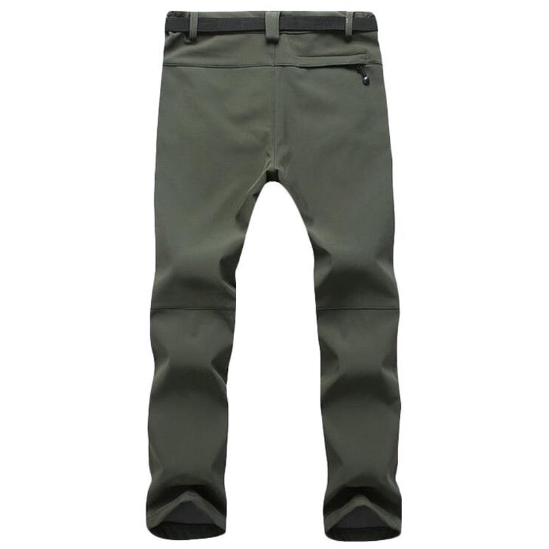 Fashion Winter Stretch Waterproof Fleece Men's Pants