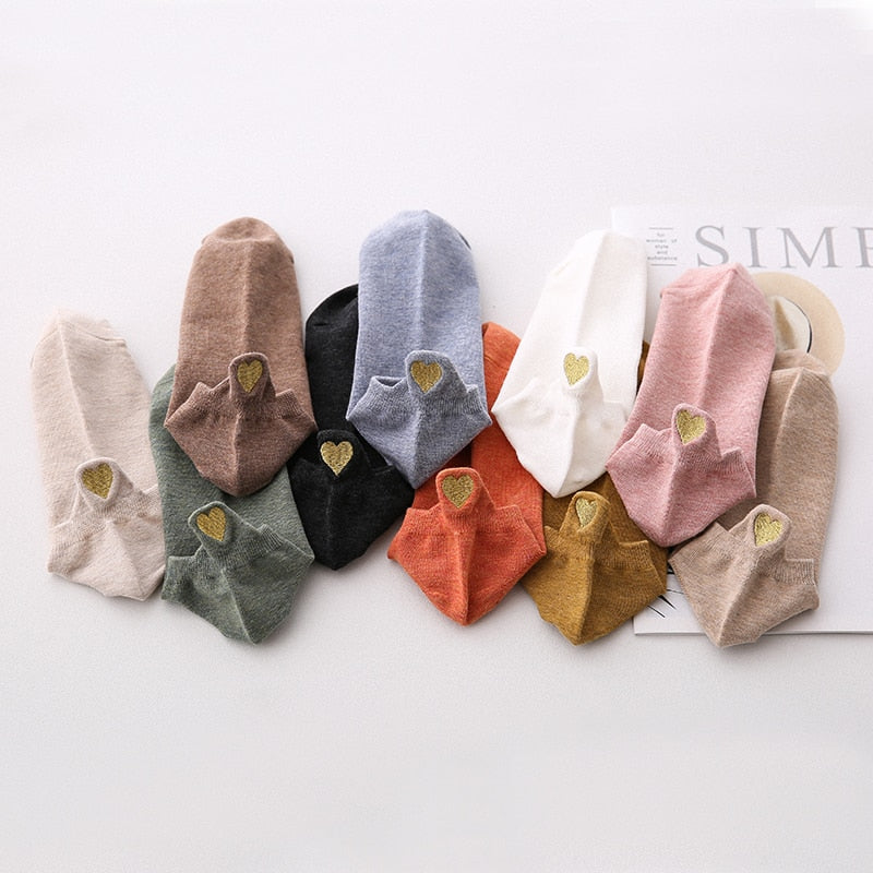 Women's Short Socks 4 Pairs Set
